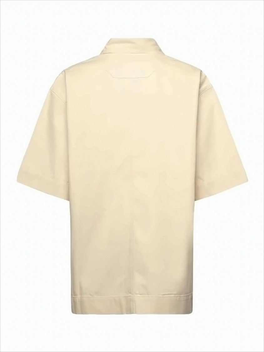 Jacquemus Boxy Fit Short-Sleeve Shirt With Classic Collar And Chest Pocket