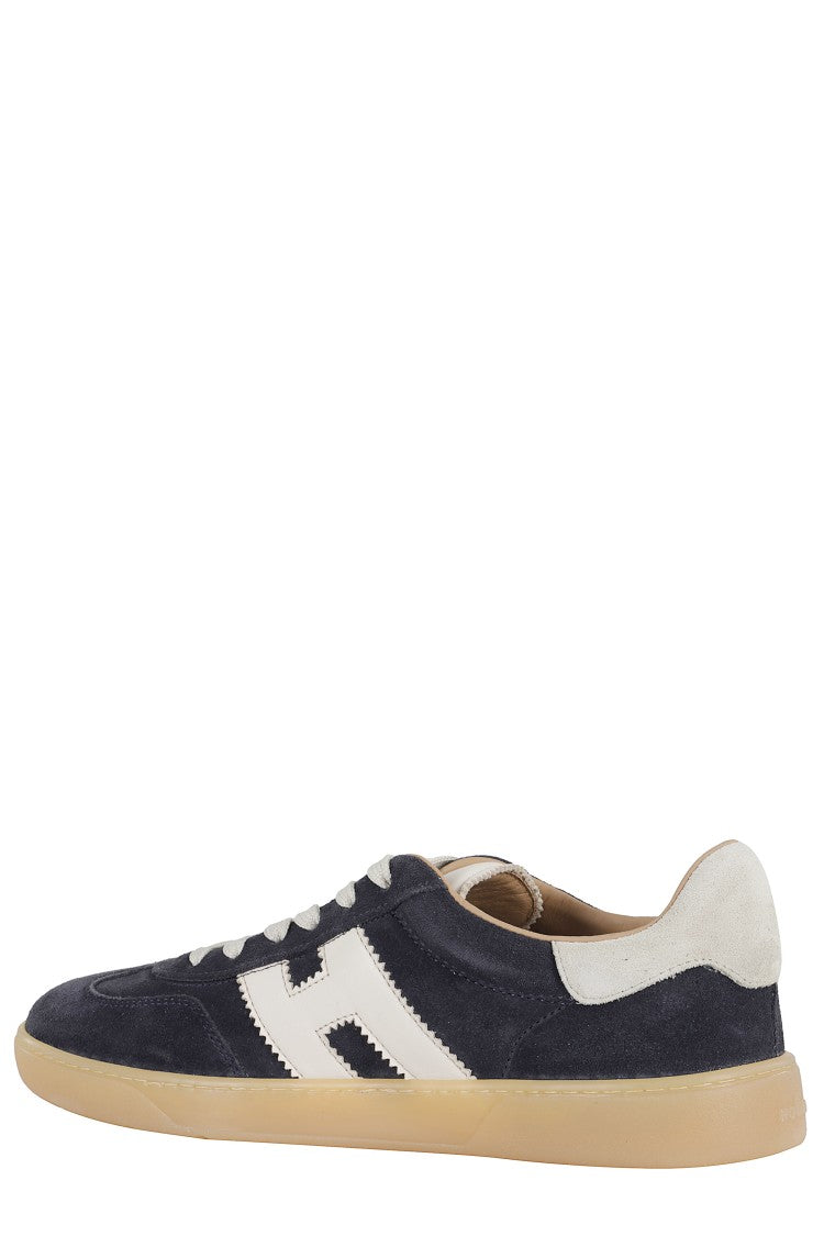 Hogan H327 Lace-Up Sneakers With Contrasting Logo