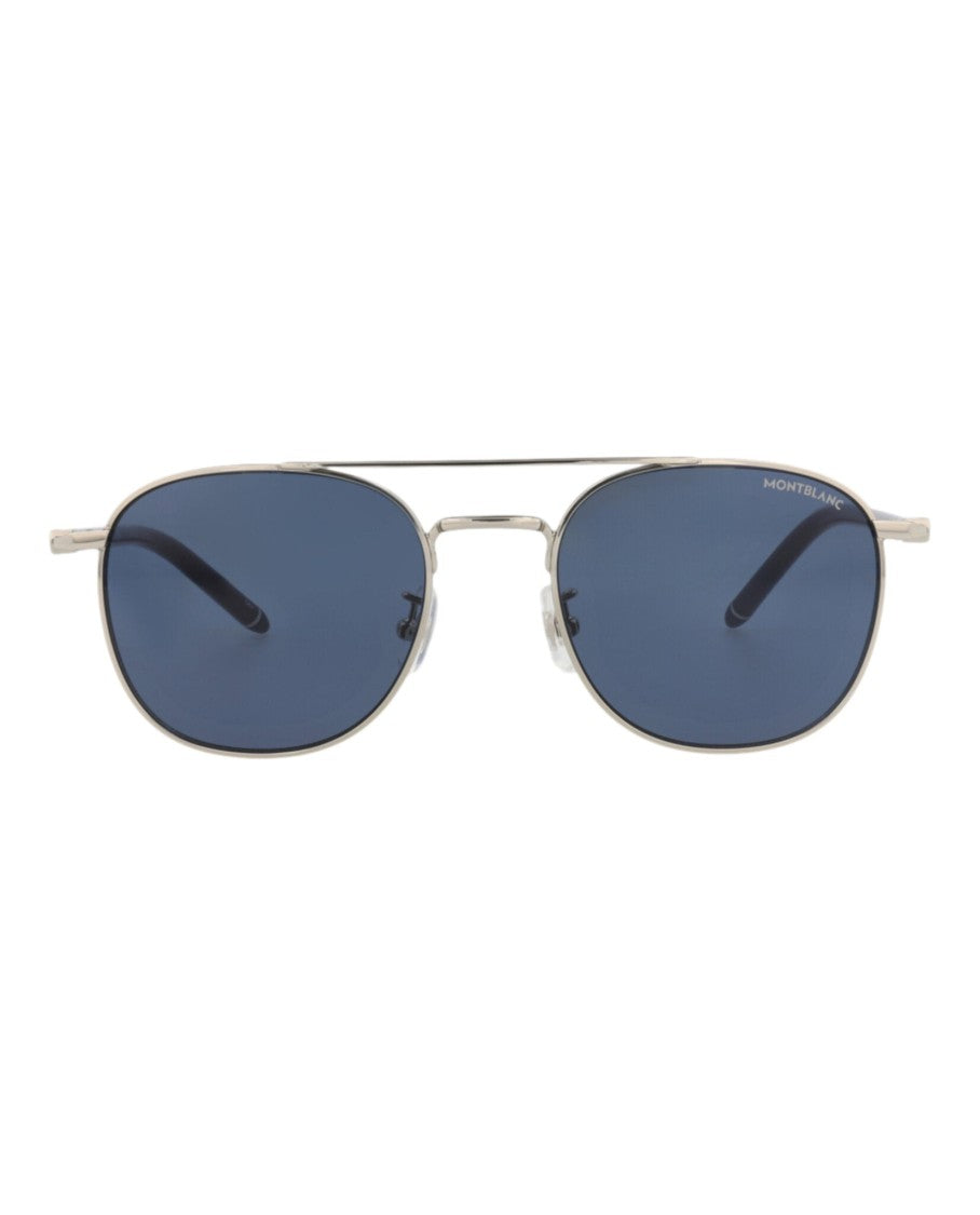 Montblanc Aviator-Frame Metal Sunglasses