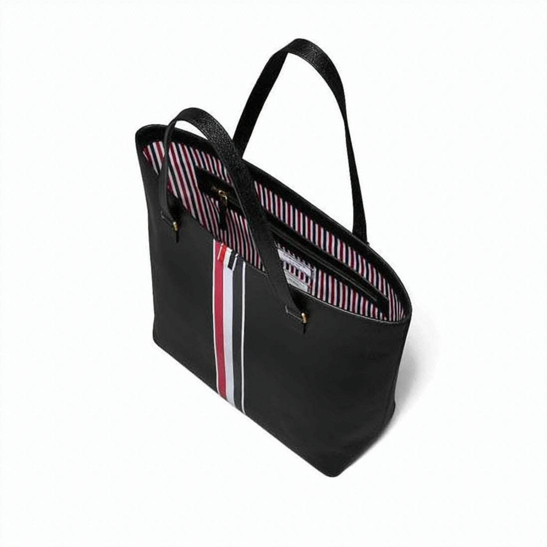 Thom Browne Textured Calf Leather Medium Tote