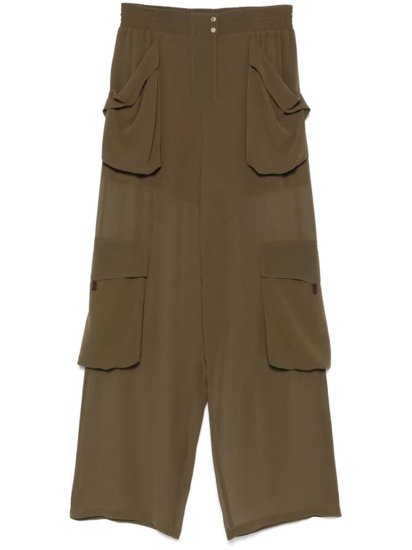Pinko Relaxed Fit Wide Leg Trousers