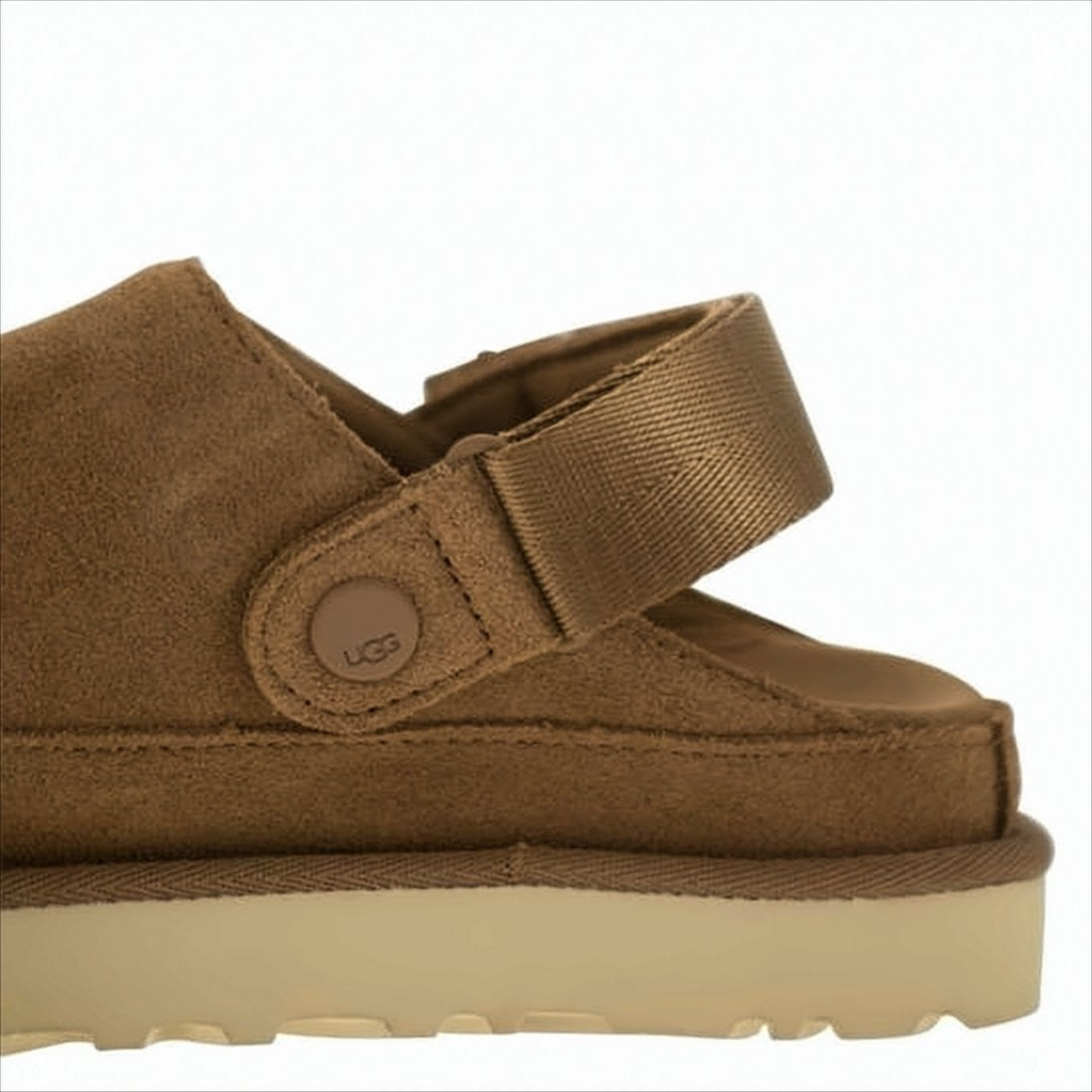 Ugg Closed-Toe Suede Sandals With Slingback Strap