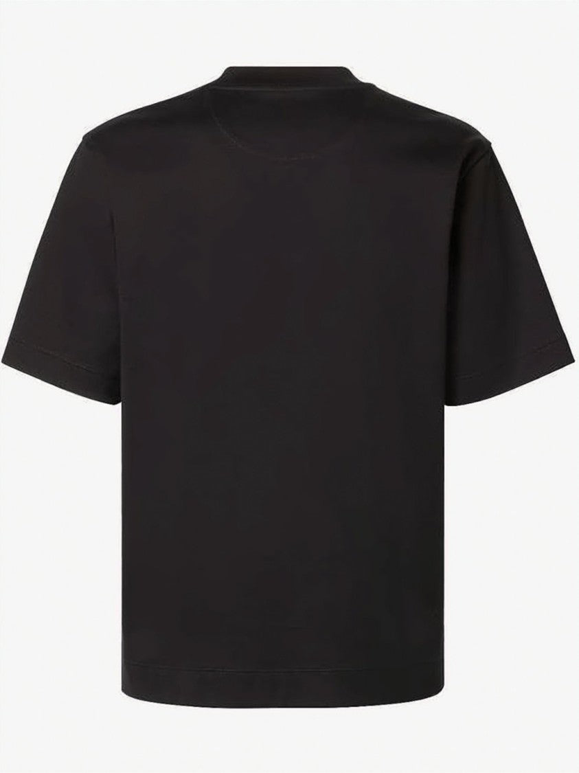 Fendi Relaxed Fit Black Cotton T-Shirt