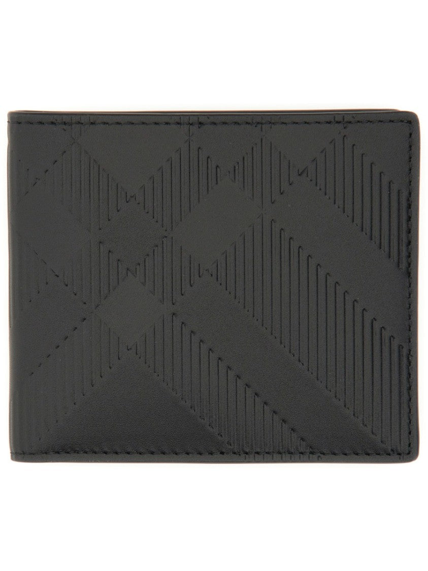 Burberry Embossed Check Wallet