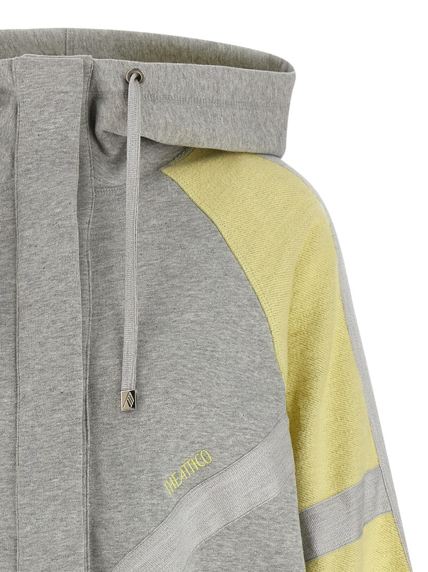 The Attico Double American Fleece Bomber Jacket