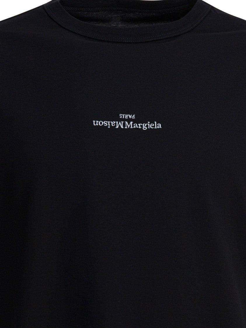 Maison Margiela Relaxed-Fit Cotton T-Shirt With Upside-Down Logo