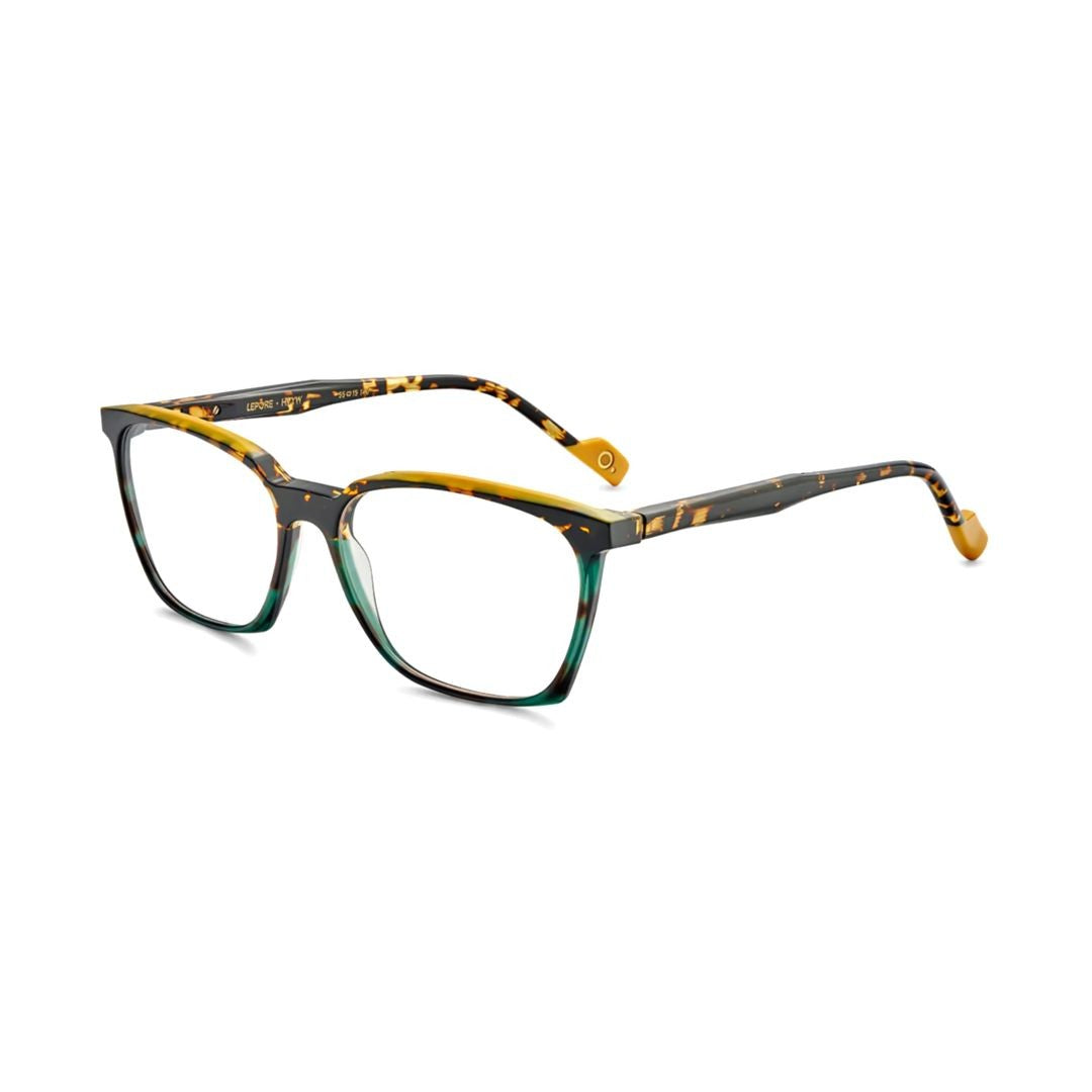 Etnia Barcelona Lepore Tortoiseshell Square Frame Eyeglasses With Amber Accents