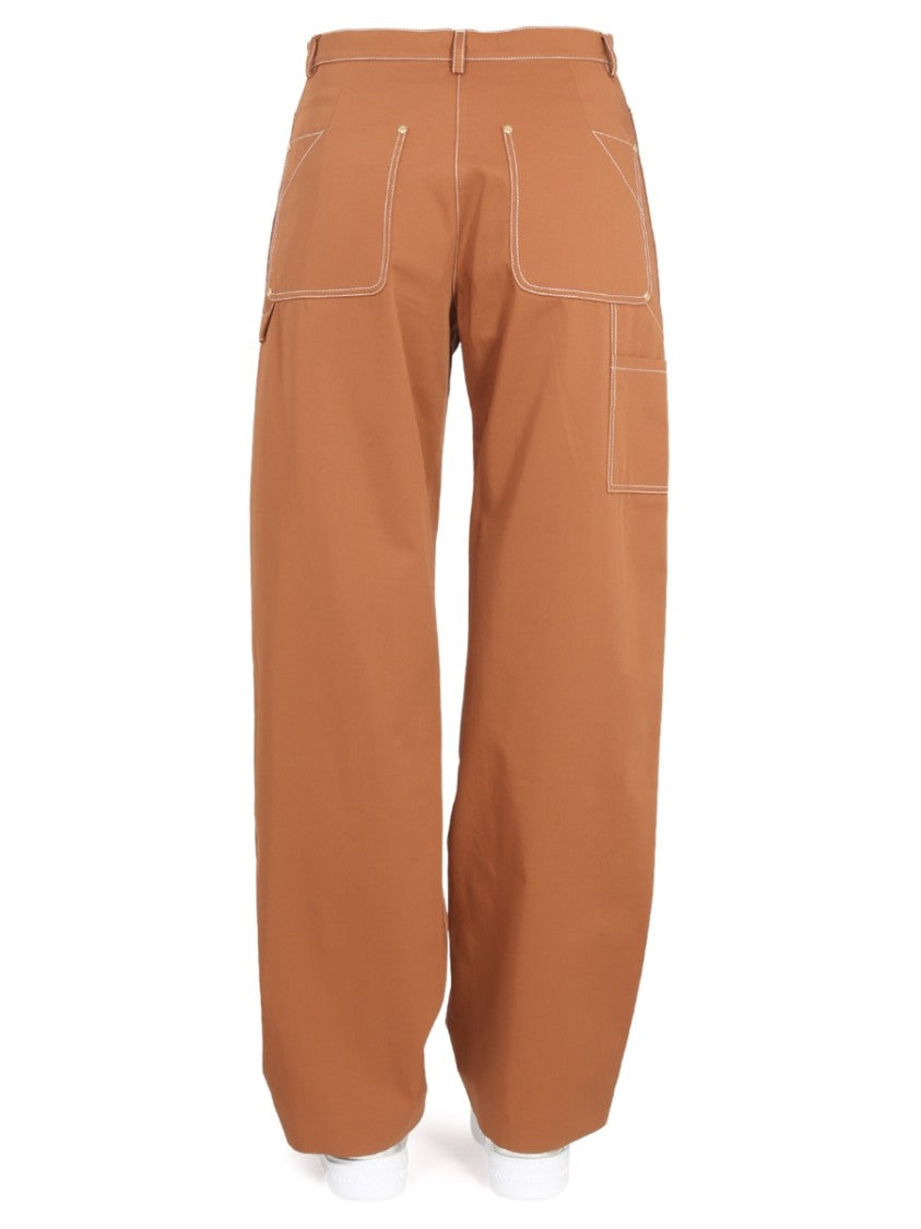 Stella Mccartney Wide-Leg Pants With Buckle Detail