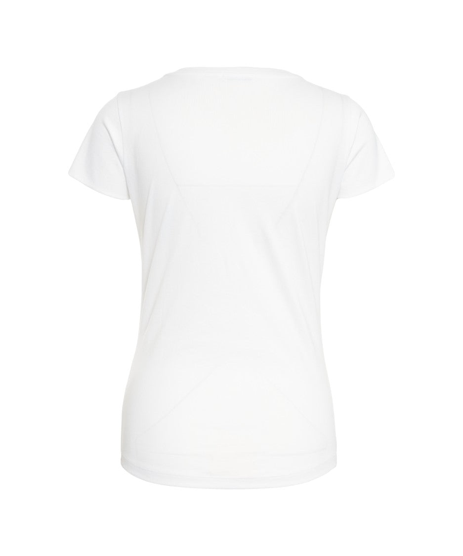 Stefan Brandt Classic White Cotton T-Shirt With Round Neckline