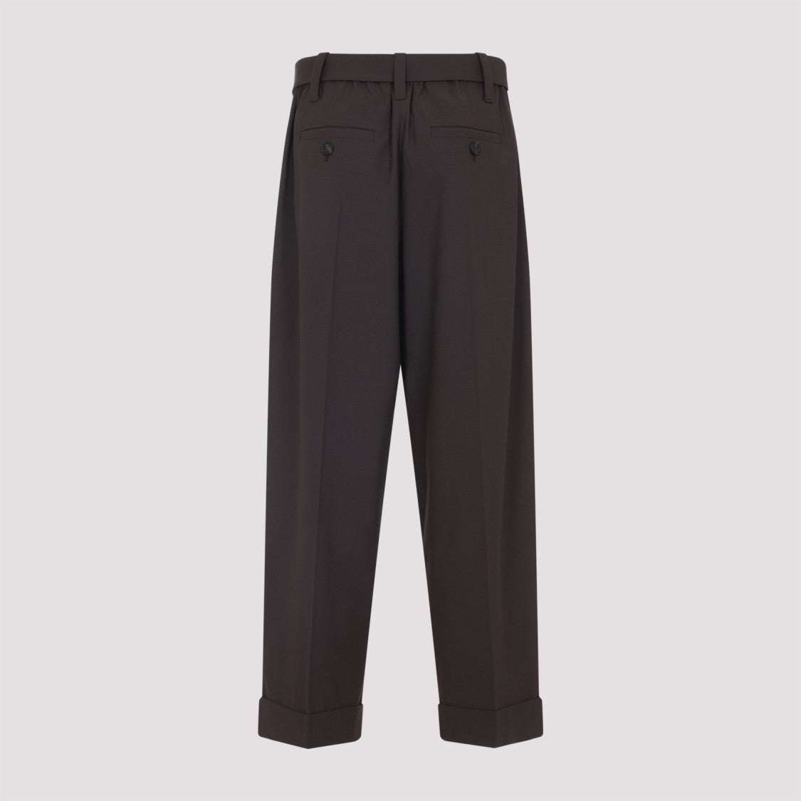 Brunello Cucinelli Brown Tailored Trousers With High Waist