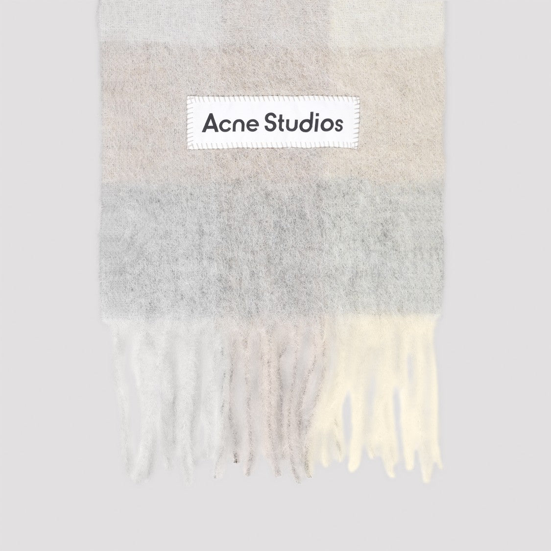 Acne Studios Checkered Pattern Scarf