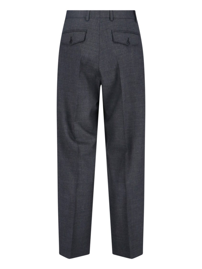Sunflower Straight-Leg Trousers With Front Pleats