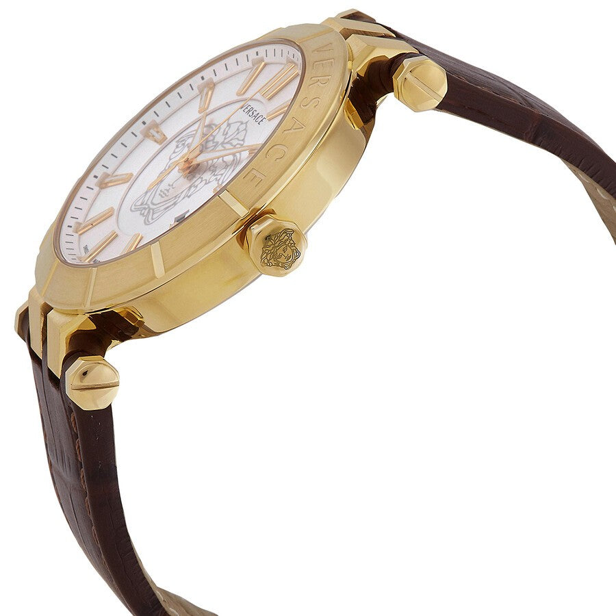 Versace Gold-Toned Stainless Steel Versace V-Race Watch With Sapphire Crystal