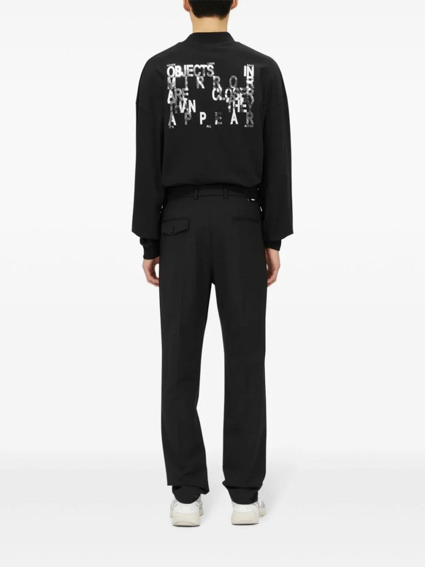 Msgm Straight-Leg Tailored Pants With Button Closure