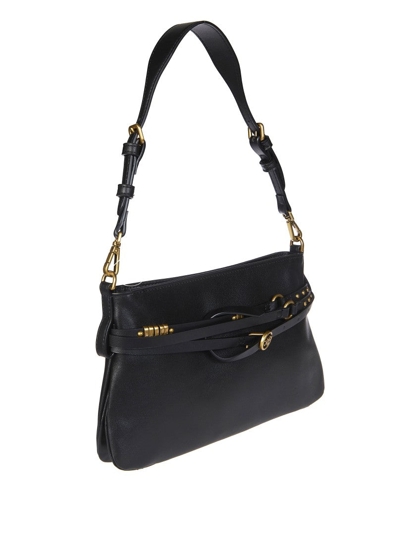 Pinko Black Mini Vitello Smooth Handbag