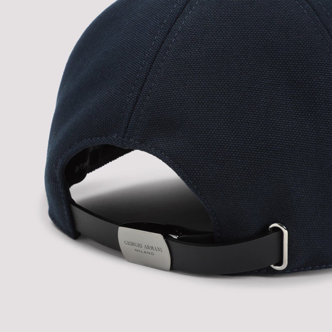 Giorgio Armani Night Blue Cotton Baseball Hat