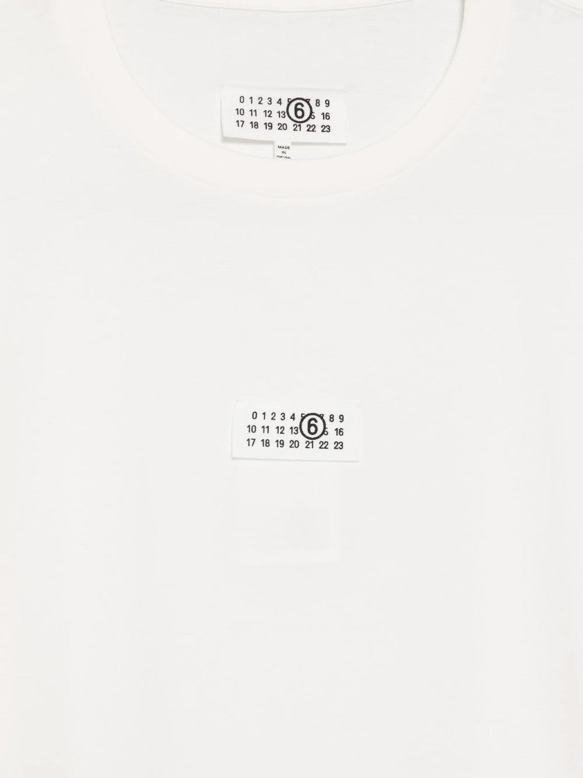Mm6 By Maison Margiela Classic Centered Logo Patch T-Shirt
