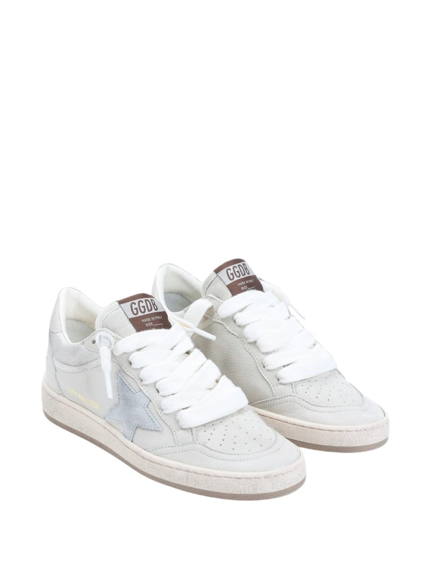 Golden Goose Low-Top Leather Sneakers With Suede Detailing And Iconic Star