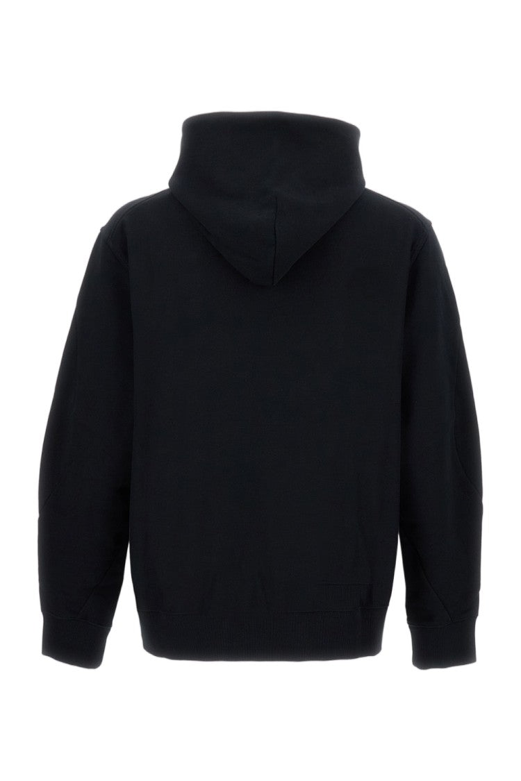 Givenchy Minimalist Black Hooded Sweatshirt With Drawstring Detail