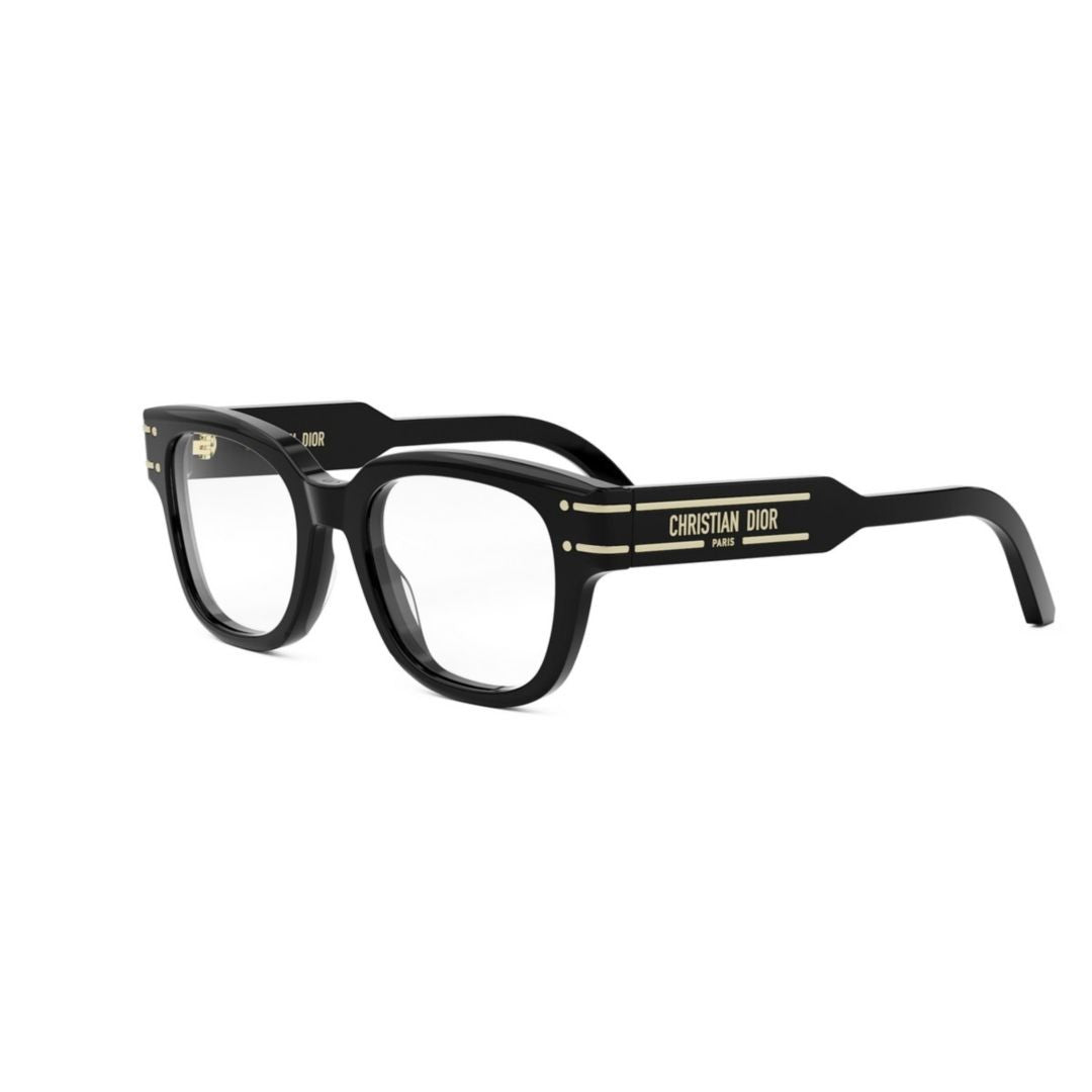 Dior Black Cd50126i Rectangular Acetate Eyeglasses