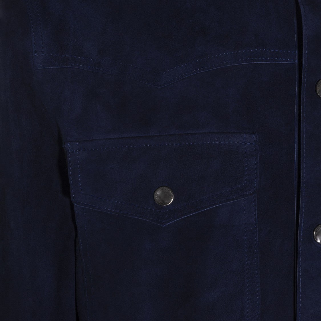 Salvatore Santoro Deep Navy Blue Suede Jacket