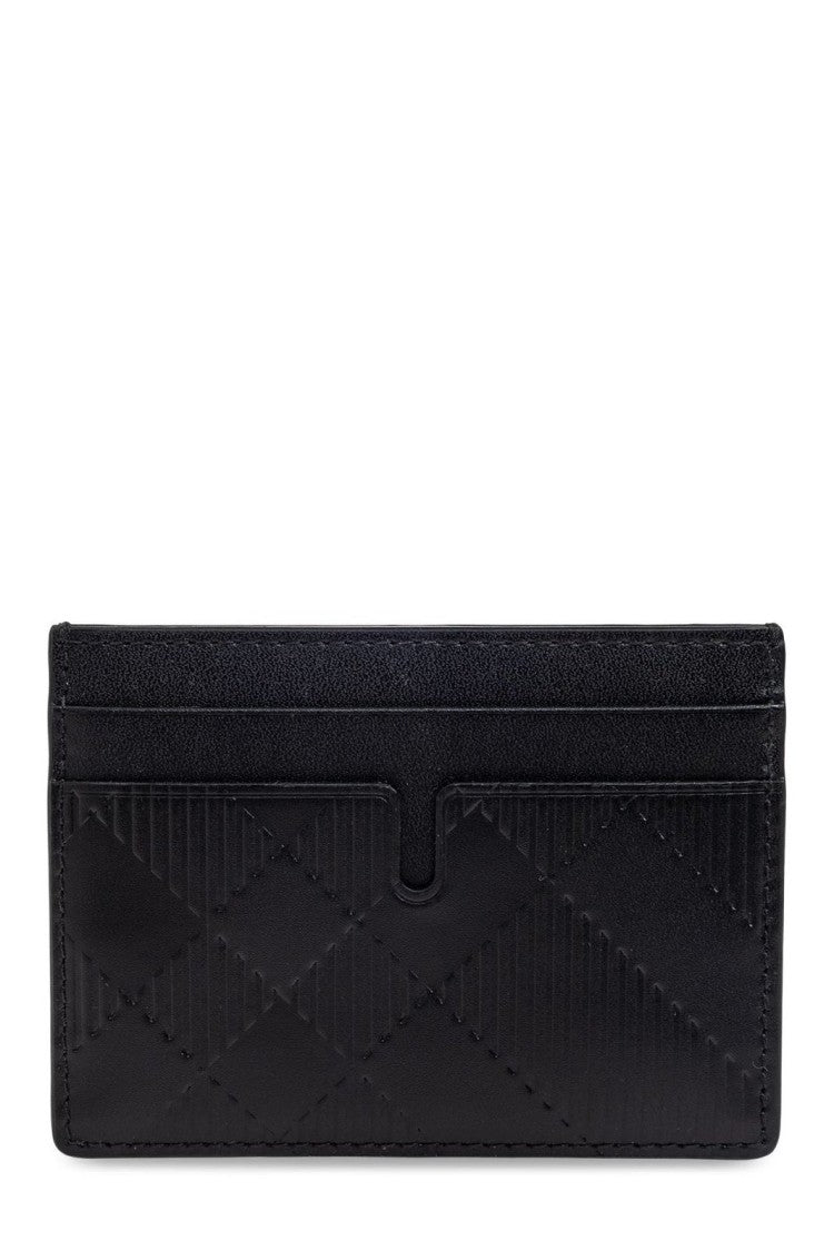Burberry Textured Cotton Cardholder With Functional Design