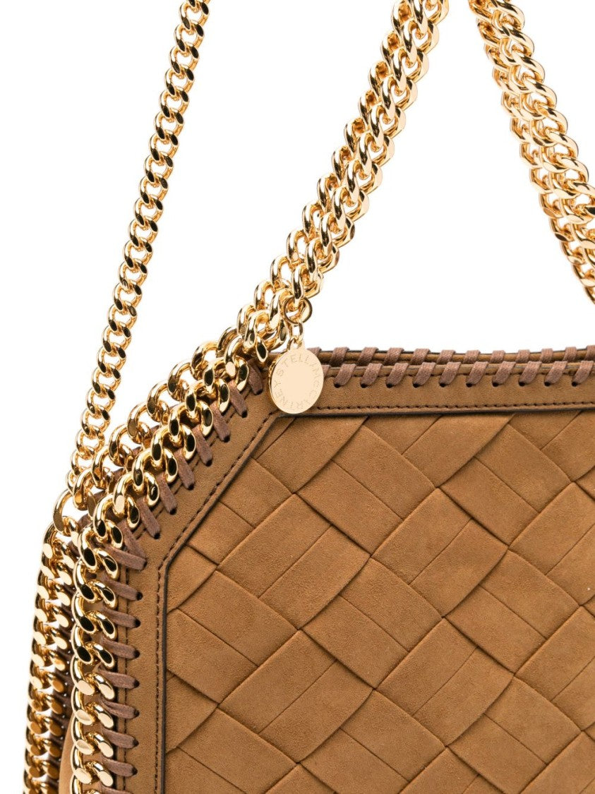 Stella Mccartney Black Structured Rectangular Woven Bag