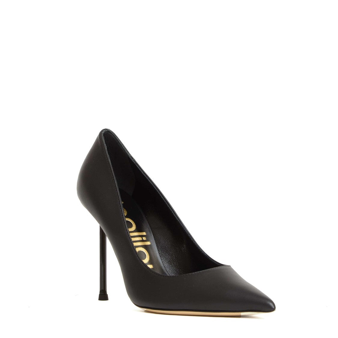 Ninalilou Graceful Black Leather Pumps