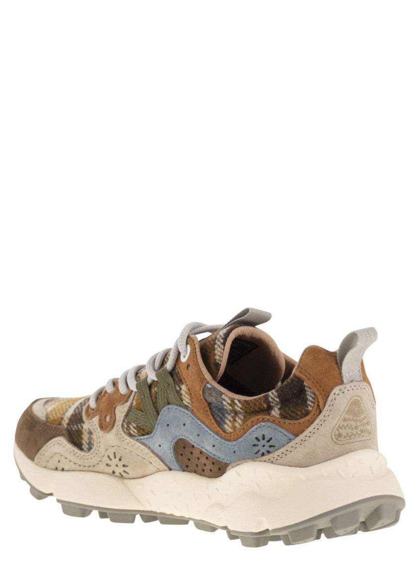 Flower Mountain Yamano 3 - Suede And Wool Sneakers