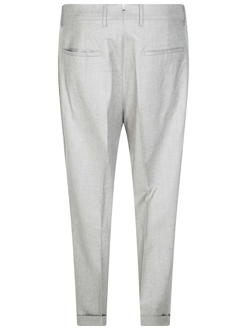 Berwich Grey Tailored Pleated Formal Pants