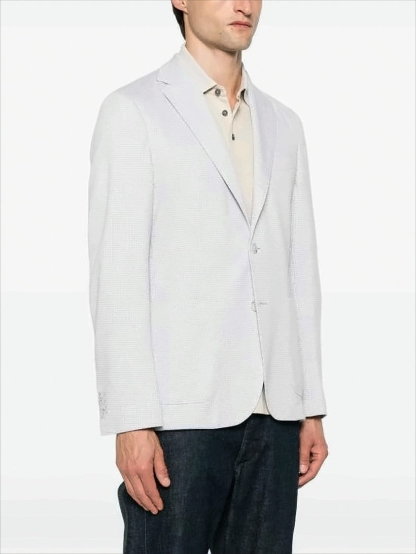 Hugo Boss Tailored Textured Jacket With Classic Notch Lapel