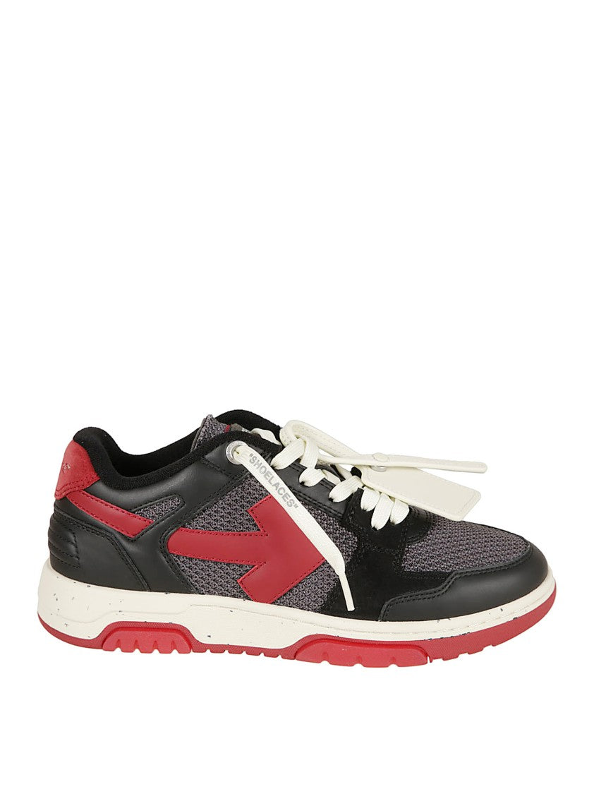 Off-White Sporty Black Mesh And Leather Off-White Sneakers