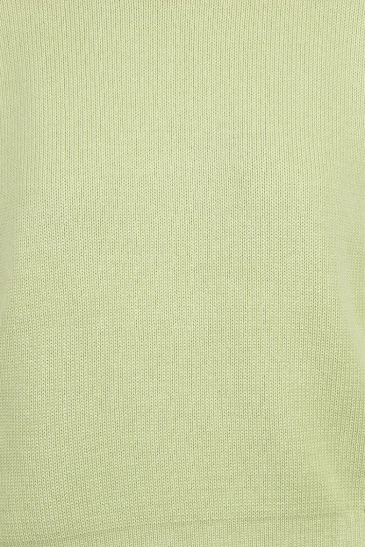 Scaglione Cotton Crew Neck Sweater - Apple Green