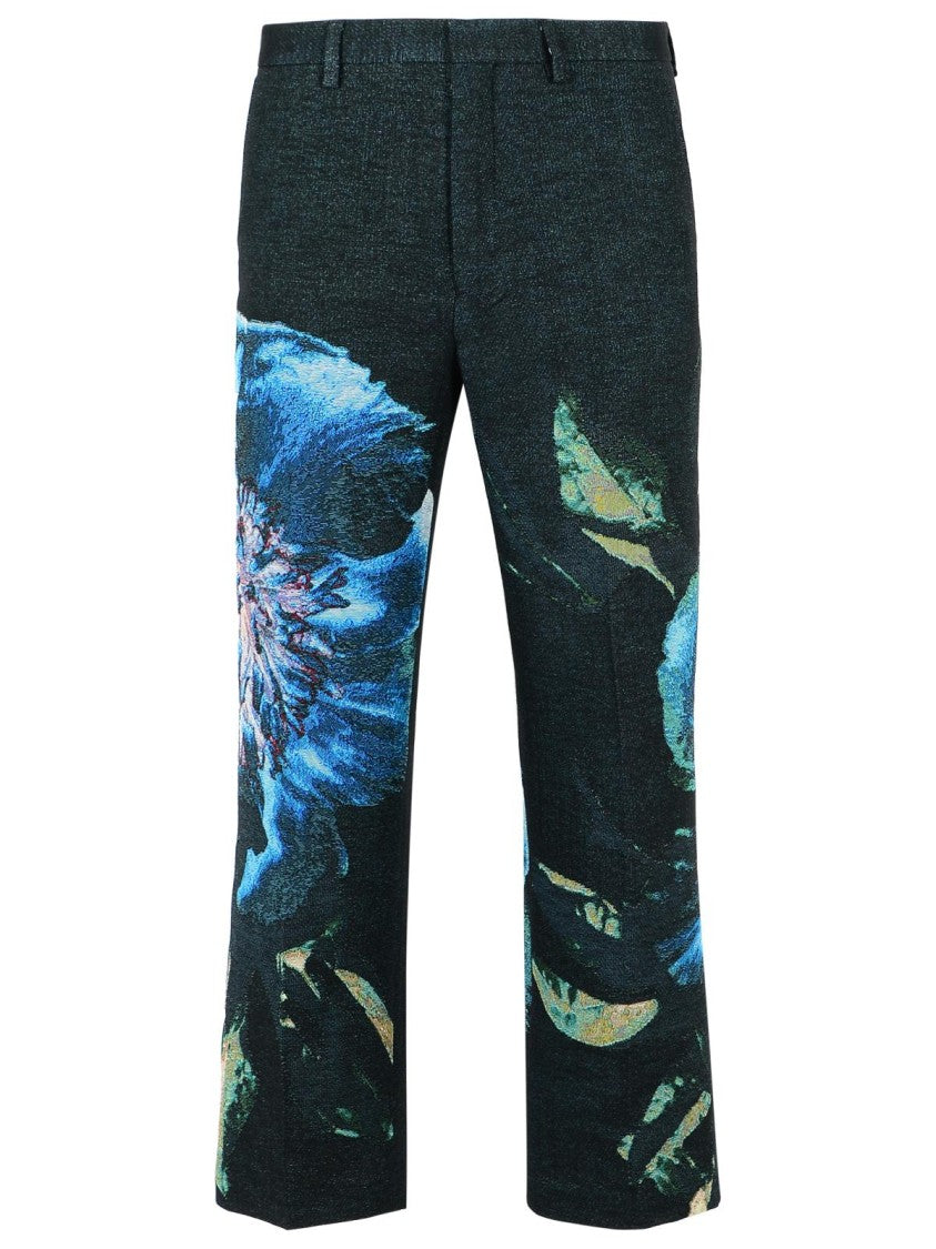 Dries Van Noten 'Panvel' Black Cotton Blend Pants