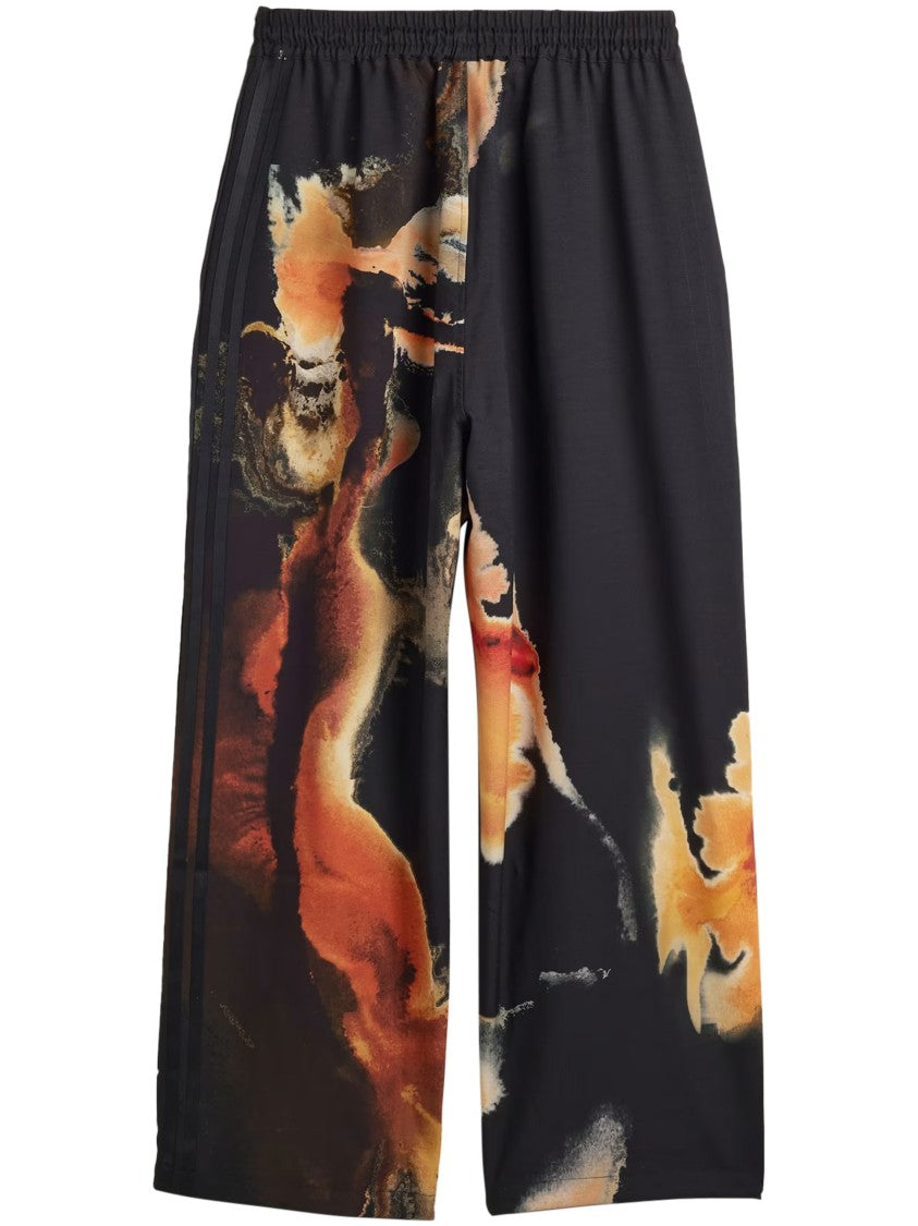 Y-3 Abstract Pattern Wide-Leg Trousers