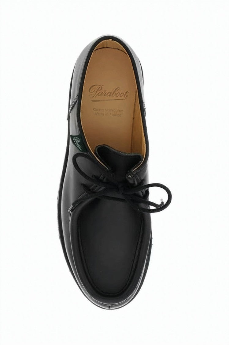 Paraboot Black Smooth Leather Dress Shoes