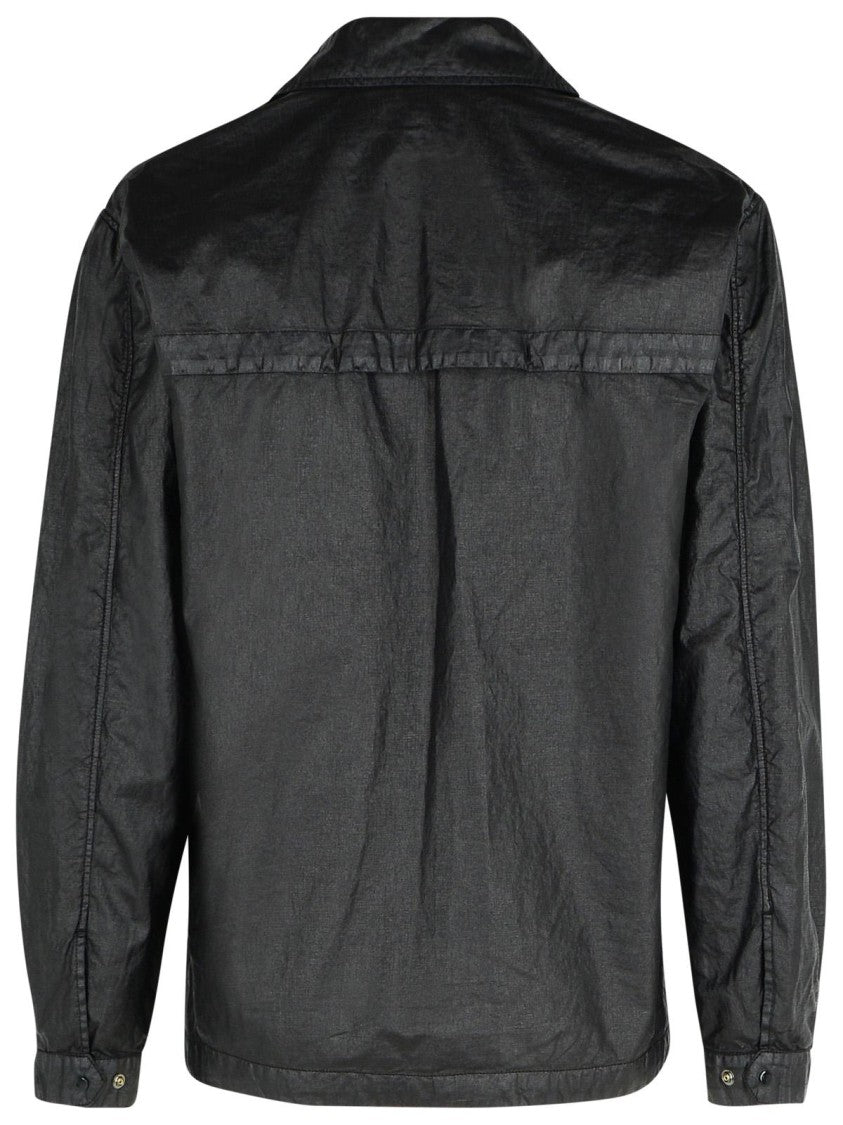 C.P. Company Black Linen Shirt