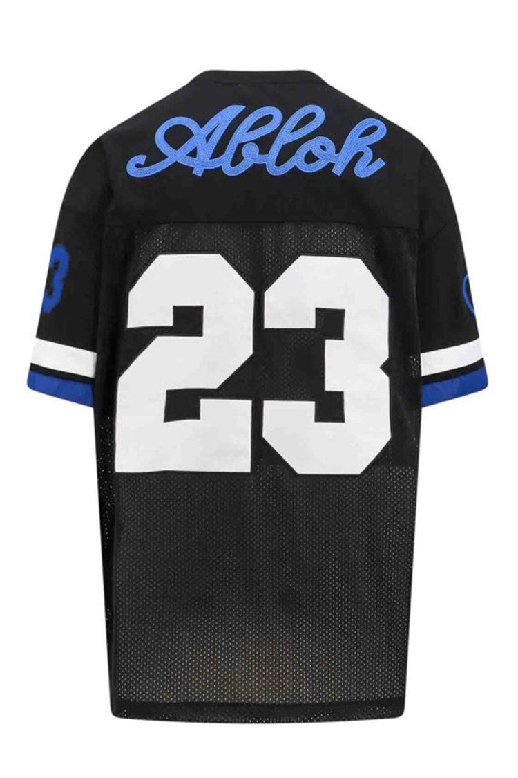 Off-White Black Mesh Baseball Polyester T-Shirt