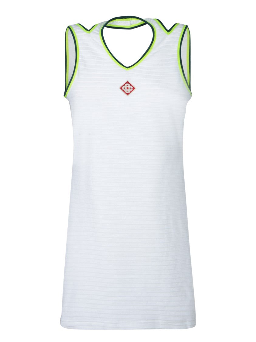 Casablanca Sleeveless Midi Dress In Elegant Velour