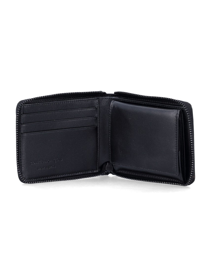 Comme Des Garçons Zipper Medley Wallet With Leather