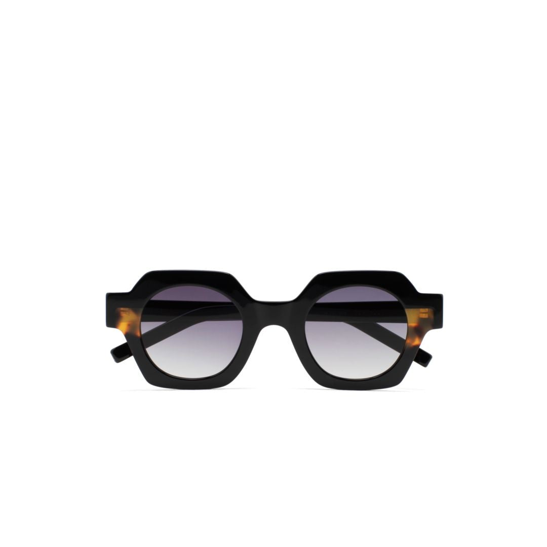 Kaleos Northcutt Bold Geometric Sunglasses With Tortoiseshell Accent