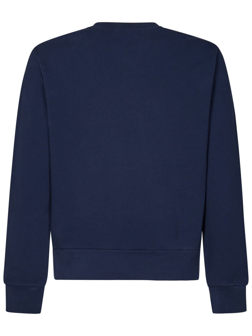 Polo Ralph Lauren Navy Blue Loopback Cotton Crewneck Sweatshirt