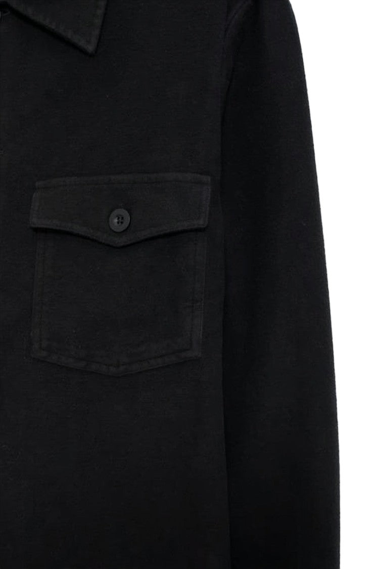 Our Legacy Minimalist Black Long-Sleeve Shirt With Classic Collar