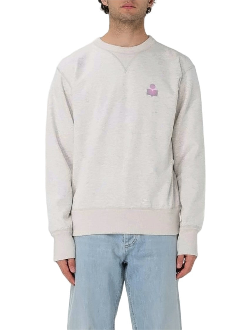 Isabel Marant Subtle Grey Sweatshirt With Ribbed Details