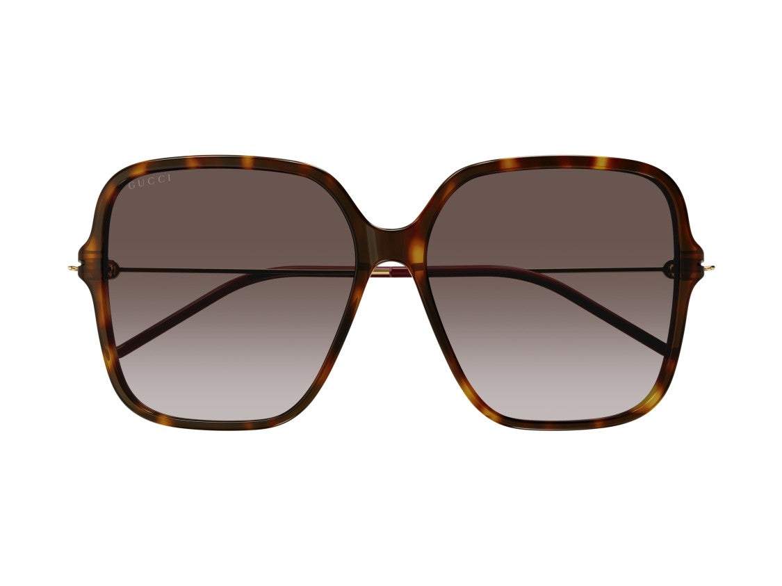Gucci Tortoiseshell Gg1267sa Acetate Square Sunglasses