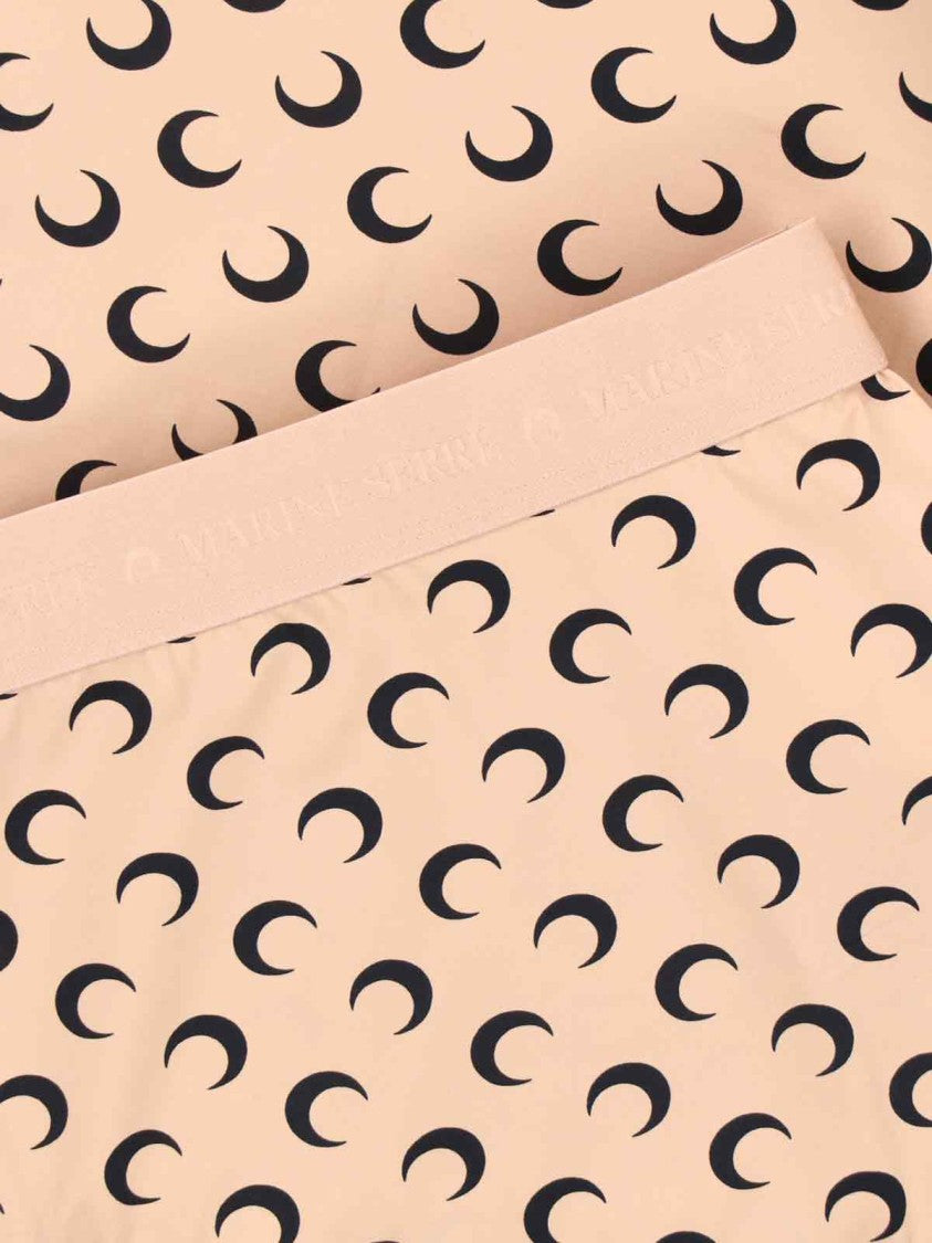 Marine Serre Moon Midi Skirt – Beige