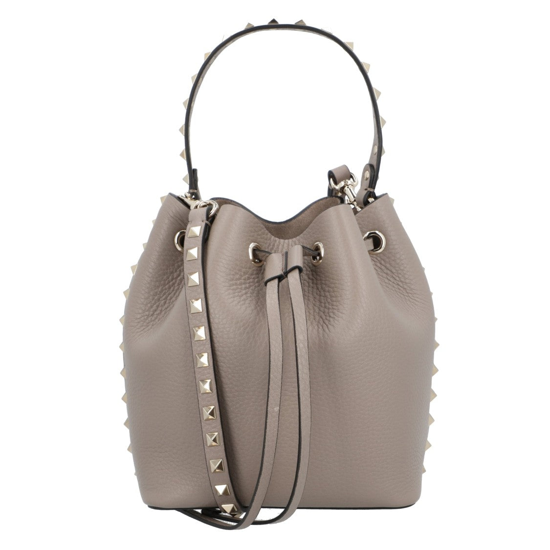 Valentino Rockstud Drawstring Bucket Bag