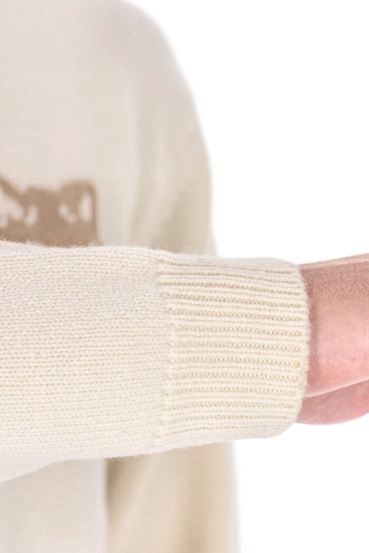 Maison Kitsuné Merino Wool Crewneck Sweater