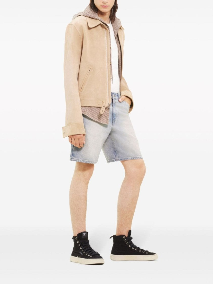 Courrèges Stonewashed Blue Denim Shorts