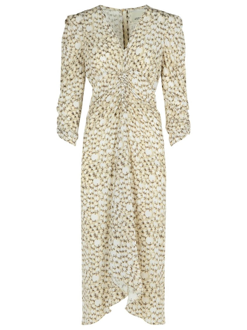 Isabel Marant Albini' 'Ecru' Silk Dress